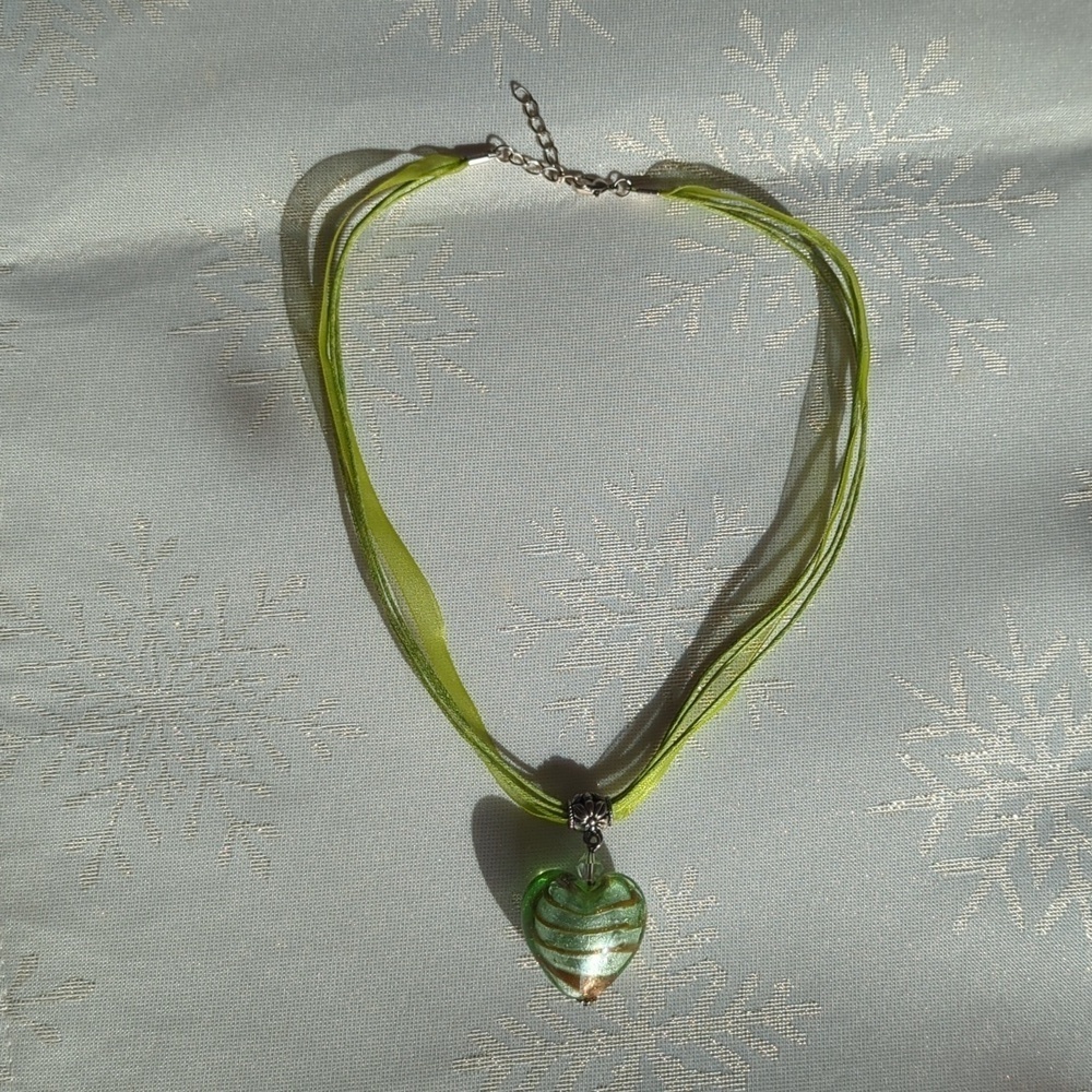 Glass HEART Necklace